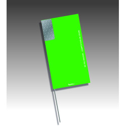Piquet Rubalise Vertical Lot de 100 avec Pastilles de Nuit | Balisage Sportif